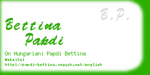 bettina papdi business card